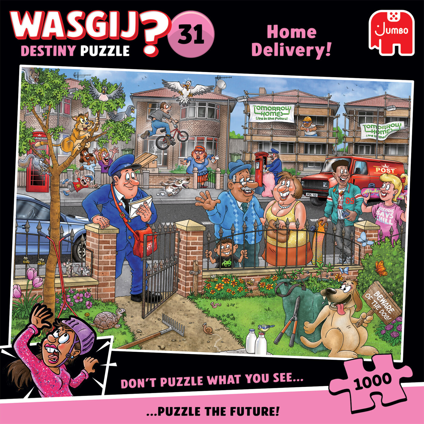 Wasgij - Destiny 31 - Home Delivery! Puzzle - 1000 Brikker - Jumbo