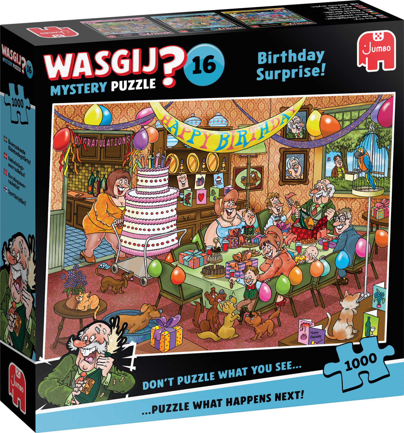 Wasgij - Mystery 16 - Birthday Surprise! Puzzle - 1000 Brikker - Jumbo