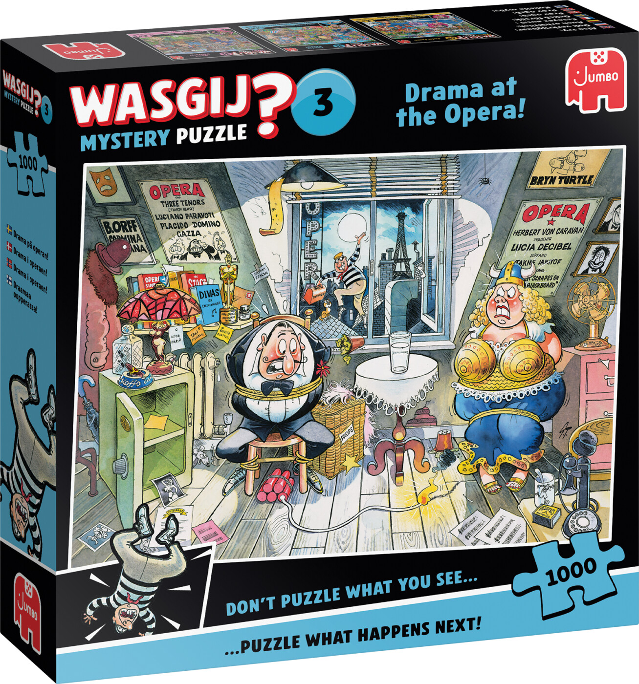 Wasgij - Mystery 3 - Drama At The Opera! Puzzle - 1000 Brikker - Jumbo
