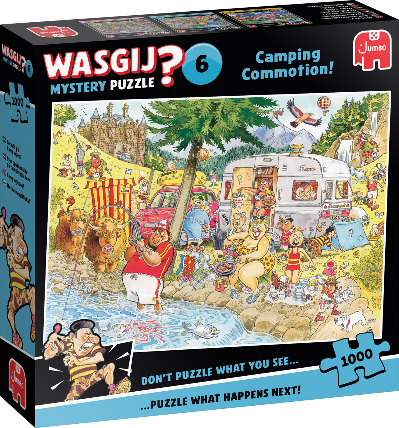 Wasgij - Mystery 6 - Camping Commotion! Puzzle - 1000 Brikker - Jumbo