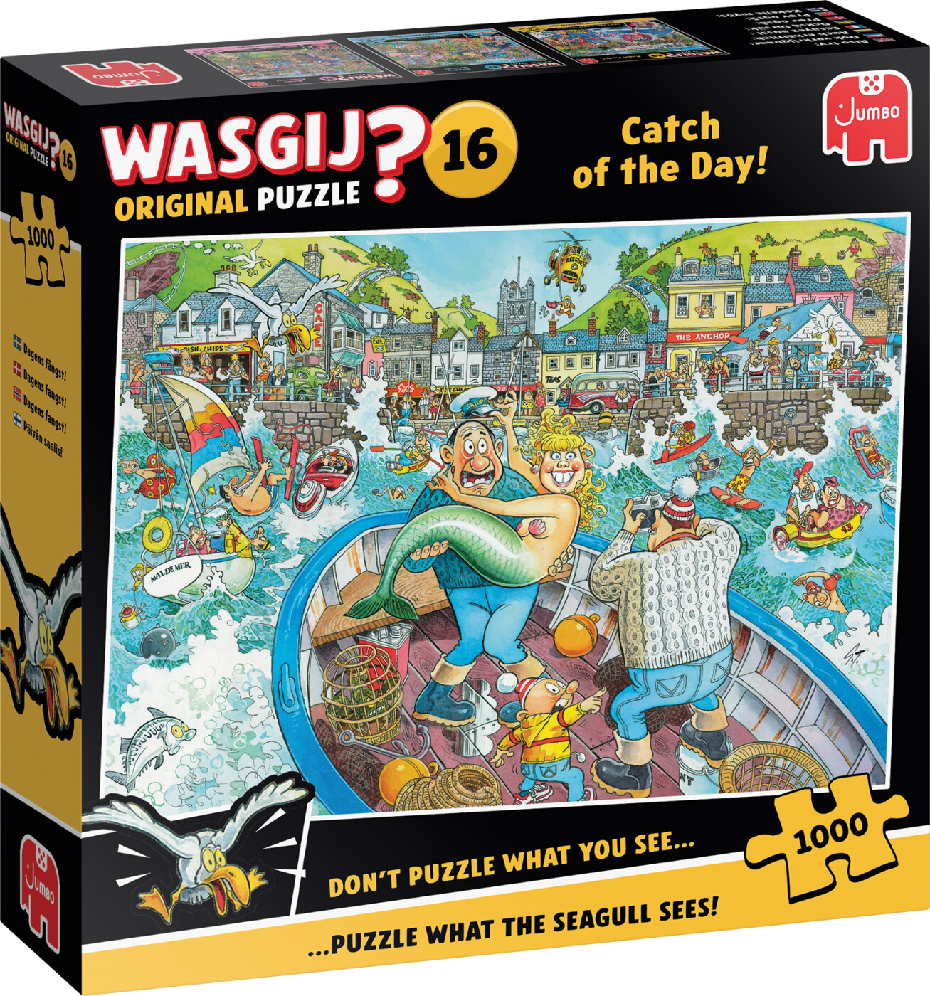 Wasgij - Original 16 - Catch Of The Day! Puzzle - 1000 Brikker - Jumbo