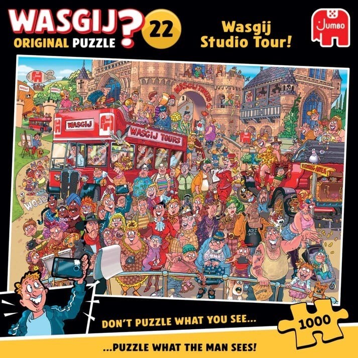 Wasgij - Original 22 Puslespil - Wasgij Studio Tour - 1000 Brikker