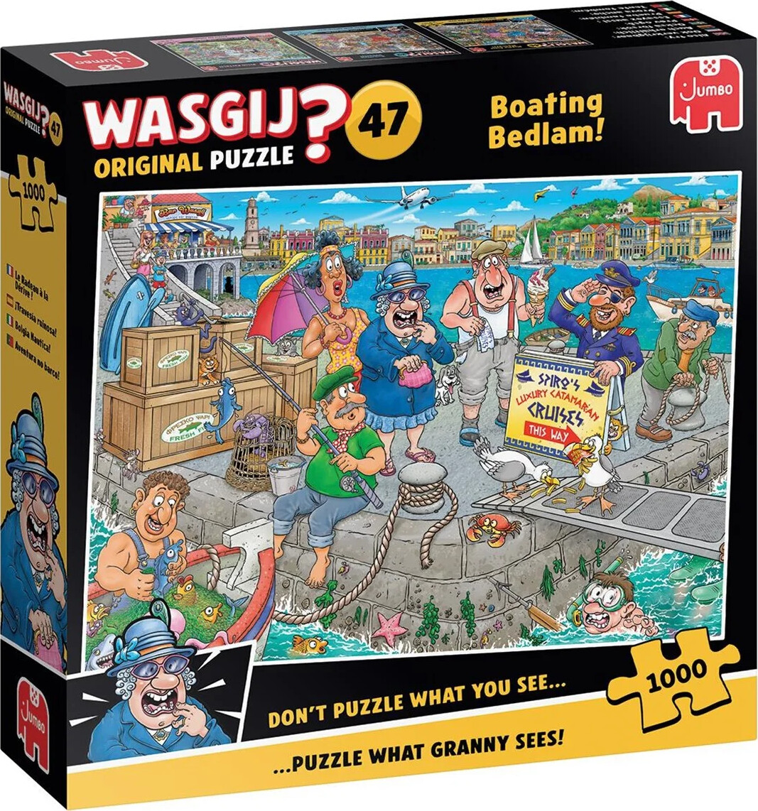 Wasgij - Original 47 Puslespil - Boating Bedlam - 1000 Brikker