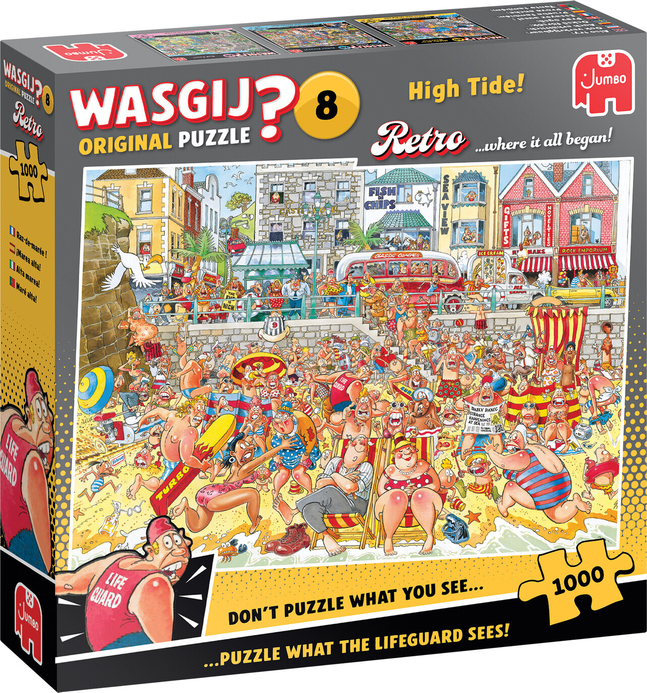 Wasgij - Retro Orginal 8 - High Tide! - Puzzle - 1000 Brikker - Jumbo