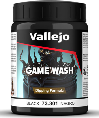 Vallejo - Game Wash Dipping Formula - Sort 200 Ml