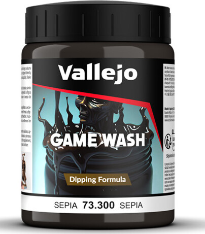 Billede af Vallejo - Game Wash Dipping Formula - Sepia 200 Ml