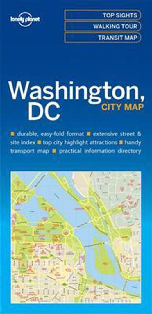 Billede af Washington Dc City Map - Lonely Planet - English Book