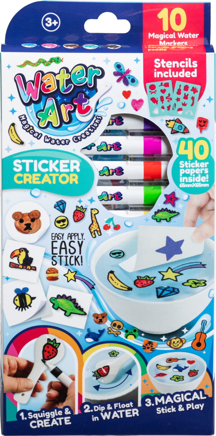 Water Art - Sticker Set With 12 Colours (33130111)