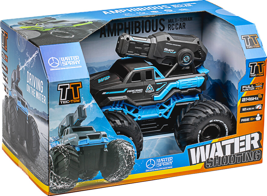 Tec-toy - Fjernstyret Off-road Bil Med Vandkanon - Water Shooting