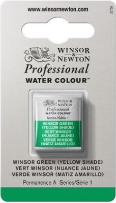 Billede af Winsor & Newton - Akvarelfarve 1/2 Pan - Winsor Green Yellow Shade