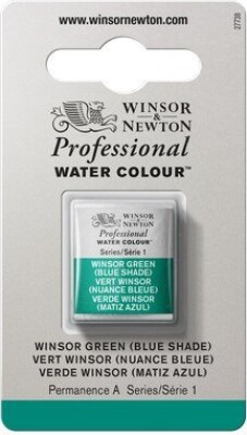 Billede af Winsor & Newton - Akvarelfarve 1/2 Pan - Winsor Green Blue Shade