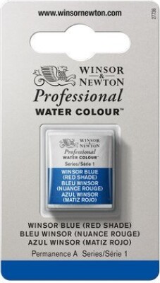 Winsor & Newton - Akvarelfarve 1/2 Pan - Winsor Blue Red Shade