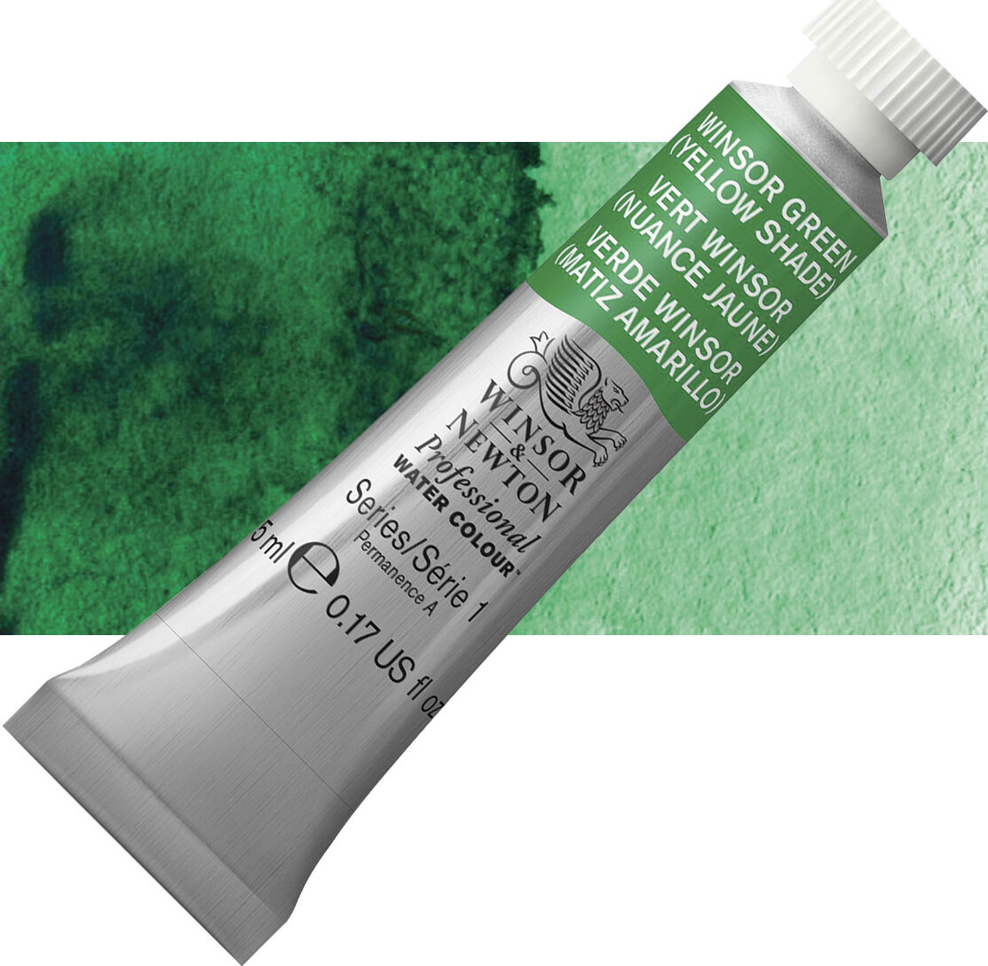 Winsor & Newton - Akvarelfarve - Winsor Green Yellow Shade 5 Ml