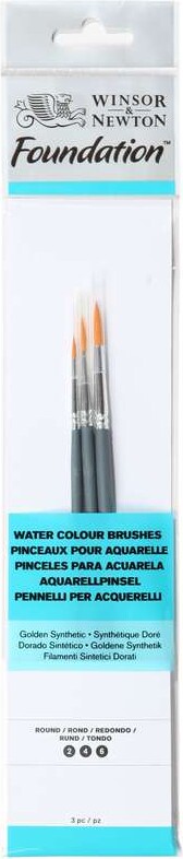Watercolour Brush Pack 3pcs Round Ass. - 5295010 - Winsor & Newton
