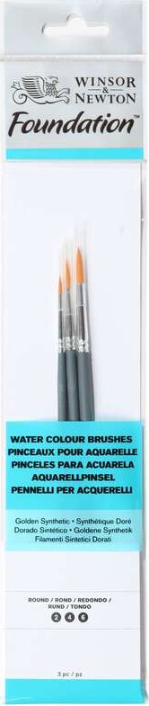 Watercolour Brush Pack 3pcs Round Ass. - 5295010 - Winsor & Newton