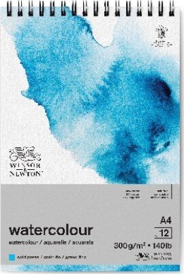 7: Winsor & Newton - Akvarelblok - A4 - Cold Press - 12 Ark