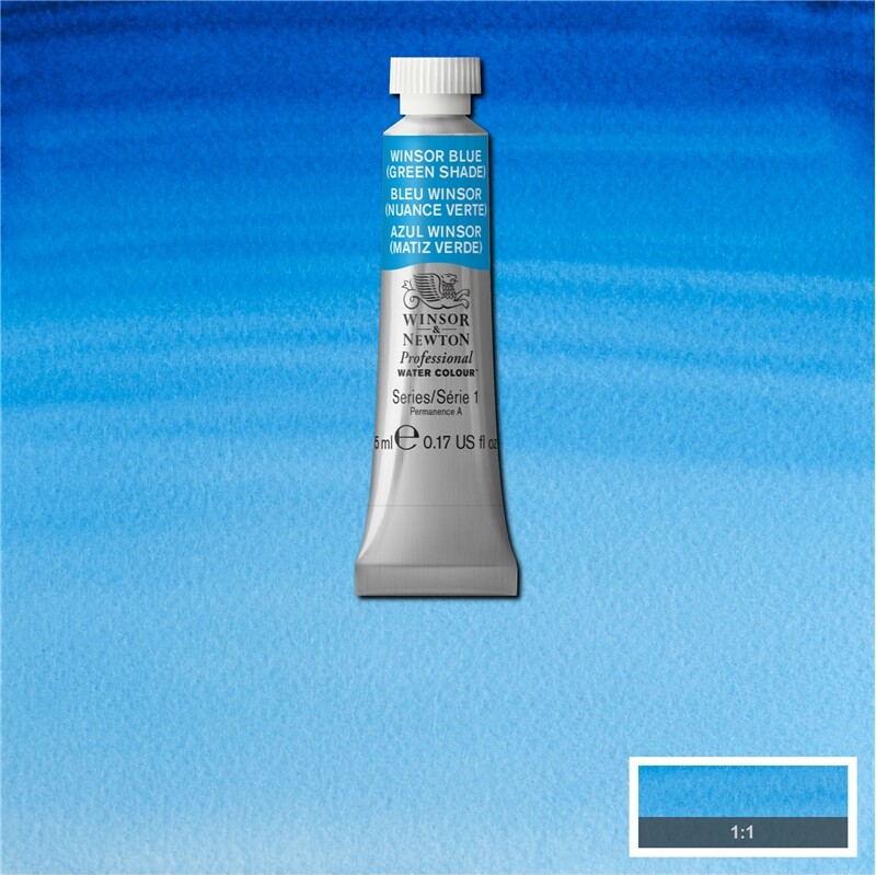 Winsor & Newton - Akvarelfarve - Winsor Blue Green Shade 5 Ml