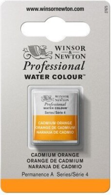 Winsor & Newton - Akvarelfarve 1/2 Pan - Cadmium Orange