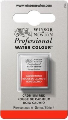 Winsor & Newton - Akvarelfarve 1/2 Pan - Cadmium Red