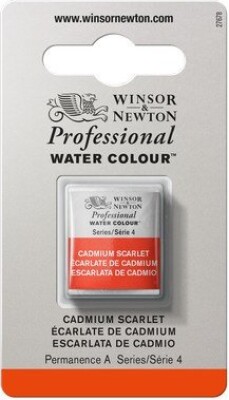 Winsor & Newton - Akvarelfarve 1/2 Pan - Cadmium Scarlet