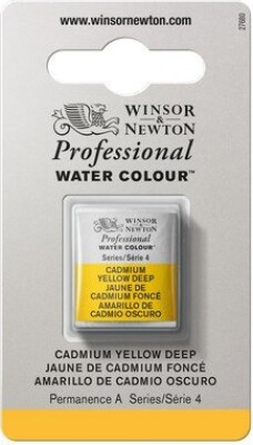 Winsor & Newton - Akvarelfarve 1/2 Pan - Cadmium Yellow Deep