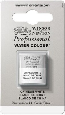 Winsor & Newton - Akvarelfarve 1/2 Pan - Chinese White