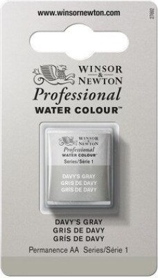 Winsor & Newton - Akvarelfarve 1/2 Pan - Davy's Grey