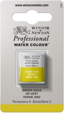 Winsor & Newton - Akvarelfarve 1/2 Pan - Green Gold