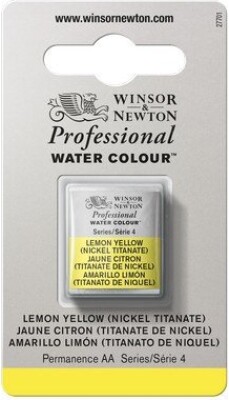 Winsor & Newton - Akvarelfarve 1/2 Pan - Lemon Yellow