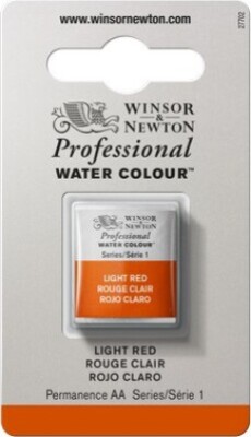 Watercolour Proff. 1/2 Pan Light Red 362 - 0101362 - Winsor & Newton