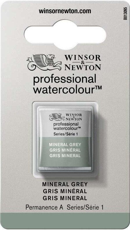 Winsor & Newton - Akvarelfarve 1/2 Pan - Mineral Grey