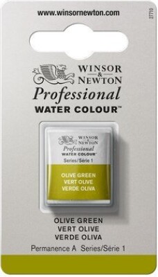 Winsor & Newton - Akvarelfarve 1/2 Pan - Olive Green