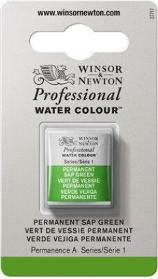 Billede af Winsor & Newton - Akvarelfarve 1/2 Pan - Permanent Sap Green