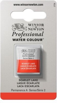 Winsor & Newton - Akvarelfarve 1/2 Pan - Scarlet Lake