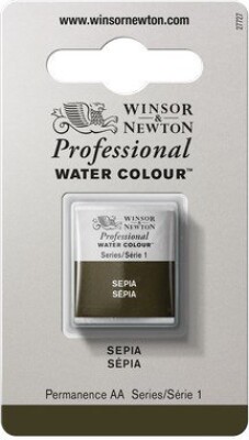 Winsor & Newton - Akvarelfarve 1/2 Pan - Sepia