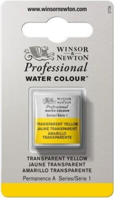 Winsor & Newton - Akvarelfarve 1/2 Blok - Transparent Yellow