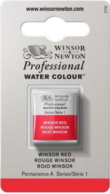 Winsor & Newton - Akvarelfarve 1/2 Pan - Winsor Red