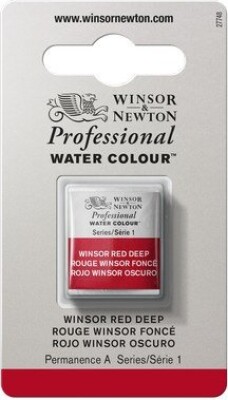 Winsor & Newton - Akvarelfarve 1/2 Pan - Winsor Red Deep