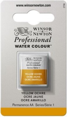 Winsor & Newton - Akvarelfarve 1/2 Pan - Yellow Ochre