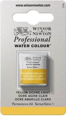 Winsor & Newton - Akvarelfarve 1/2 Pan - Yellow Ochre Light