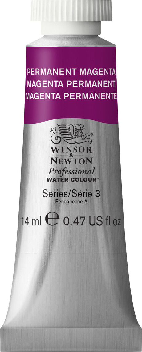 Winsor & Newton - Akvarelfarve - Pemanent Magenta 14 Ml