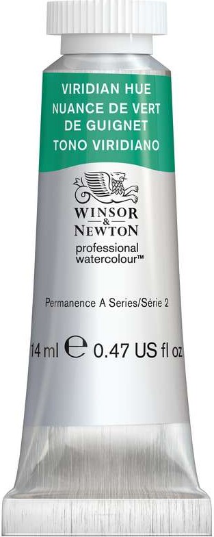 Winsor & Newton - Akvarelfarve - Viridian Hue - 14 Ml