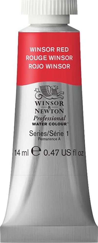 Winsor & Newton - Akvarelfarve - Winsor Red 14 Ml