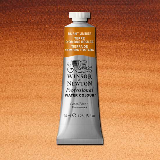 Winsor & Newton - Akvarelfarve - Burnt Umber 37 Ml