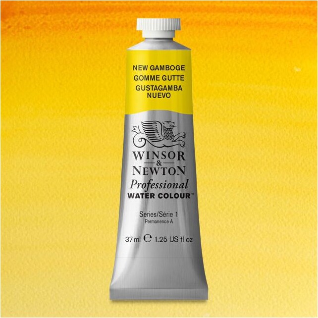 Winsor & Newton - Akvarelfarve - Gamboge Gul 37 Ml