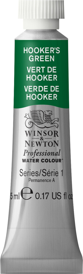 Winsor & Newton - Akvarelfarve - Hookers Green 5 Ml