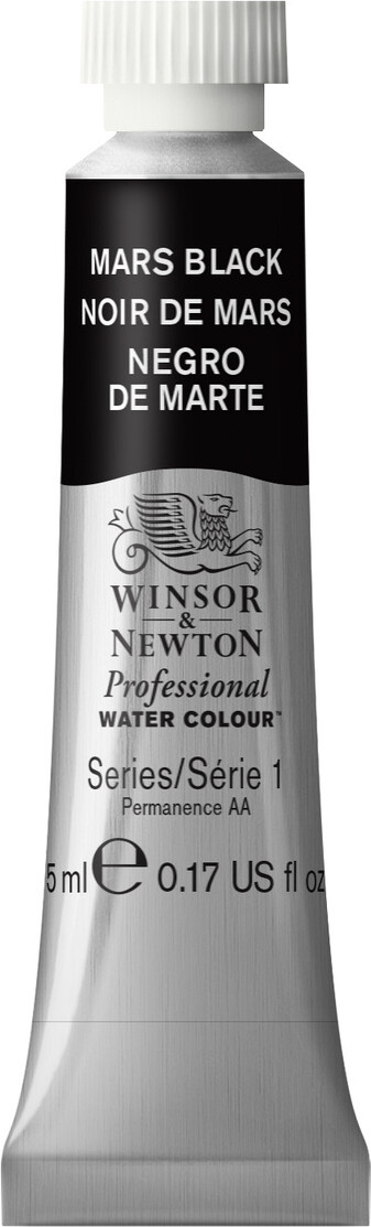 Winsor & Newton - Akvarelfarve - Mars Black 5 Ml