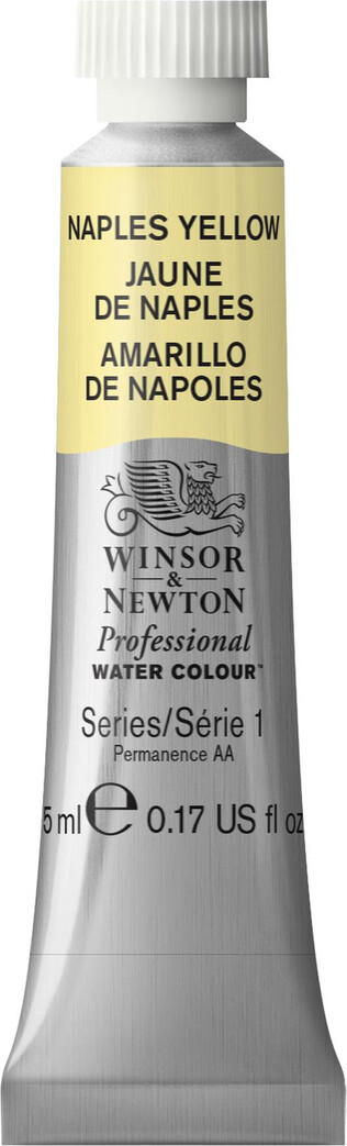 Winsor & Newton - Akvarelfarve - Naples Yellow 5 Ml