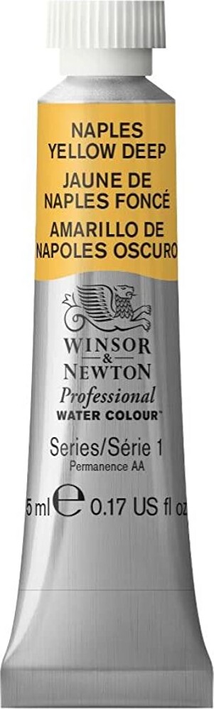 Winsor & Newton - Akvarelfarve - Naples Yellow Deep 5 Ml