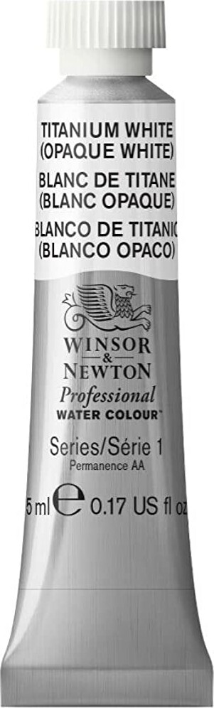 Winsor & Newton - Akvarelfarve - Titanium White 5 Ml